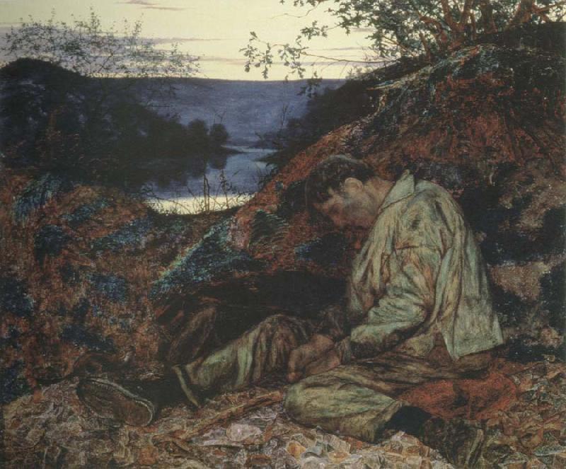 Henry Wallis the stonebreaker Norge oil painting art